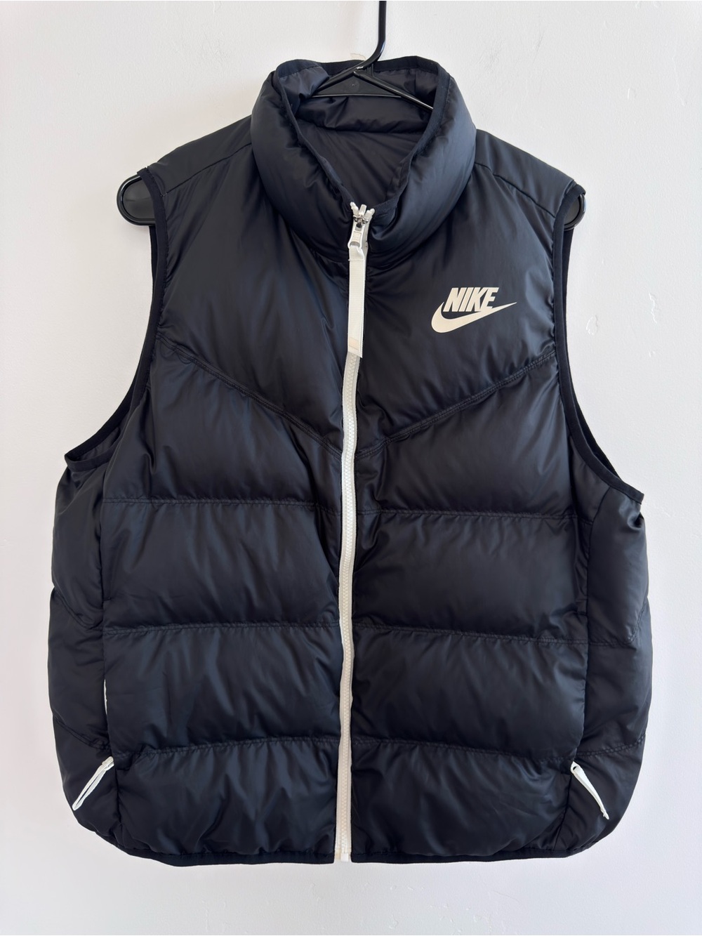 Nike Windrunner Down Fill Reversible Puffer Vest Women’s XL Black Lightweight